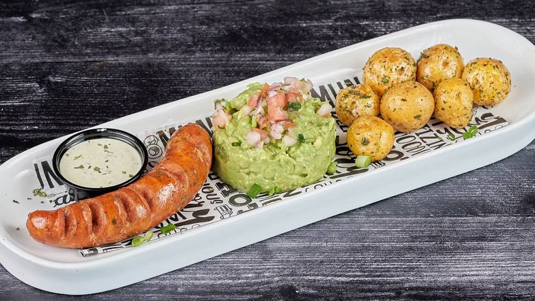 Sausage , guac & criolle potato