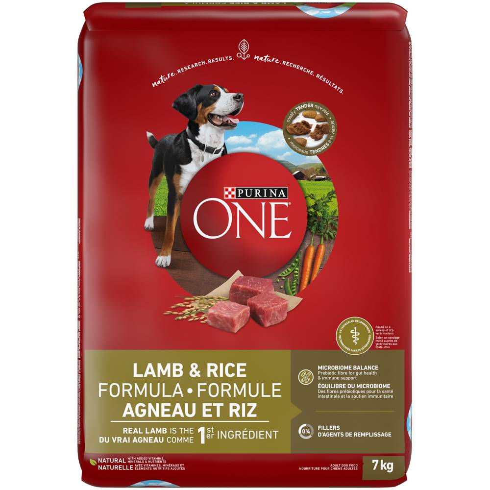 Purina one purina one smartblend formule agneau et riz nourritur pour chiens adultes (7 kg) - lamb & rice formula dry dog food (7 kg)