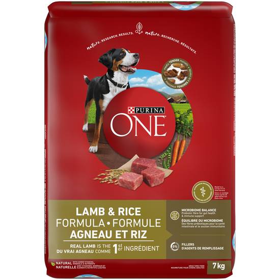 Purina One Lamb & Rice Dry Dog Food (7 kg)