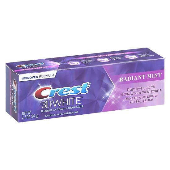 Crest 3d White Radiant Mint Toothpaste (2.7 oz)