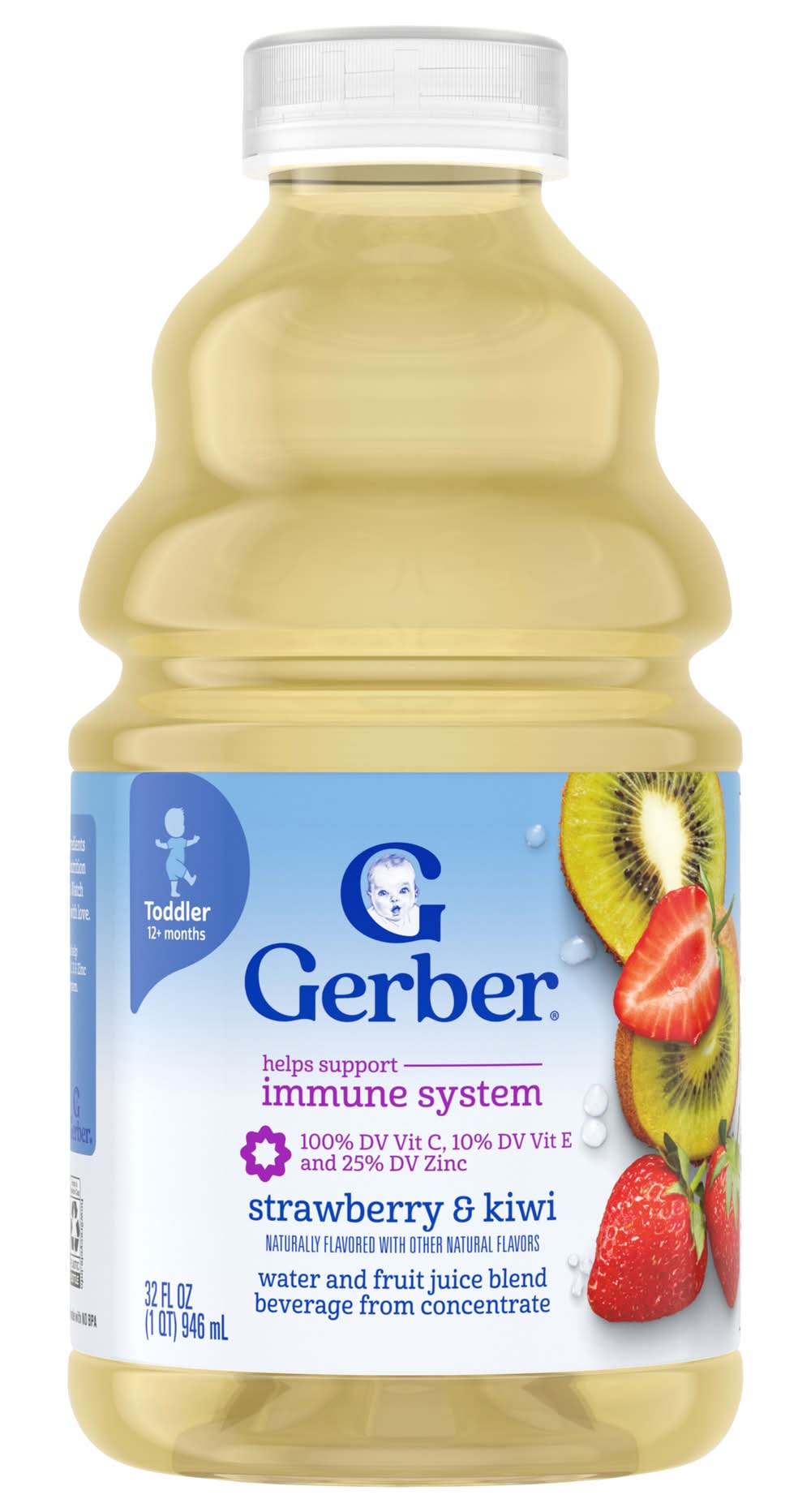 Gerber 12+Months Strawberry Kiwi Water and Fruit Juice (32 fl oz)