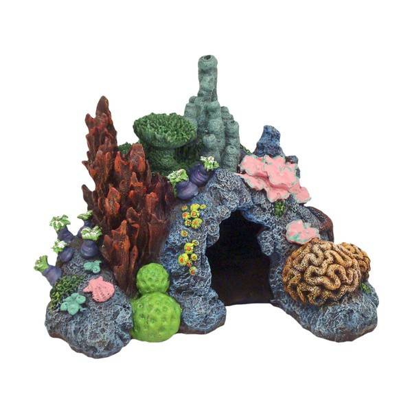 Exotic Environments® Caribbean Living Reef - Mini  -  4 x 3.5 x 3.5 Inches