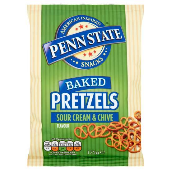 Penn State Baked Pretzels Sour Cream & Chive Flavour (175g)