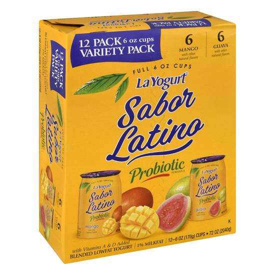 La Yogurt Probiotic Sabor Latino Variety pack Yogurt (12 ct, 6 oz)