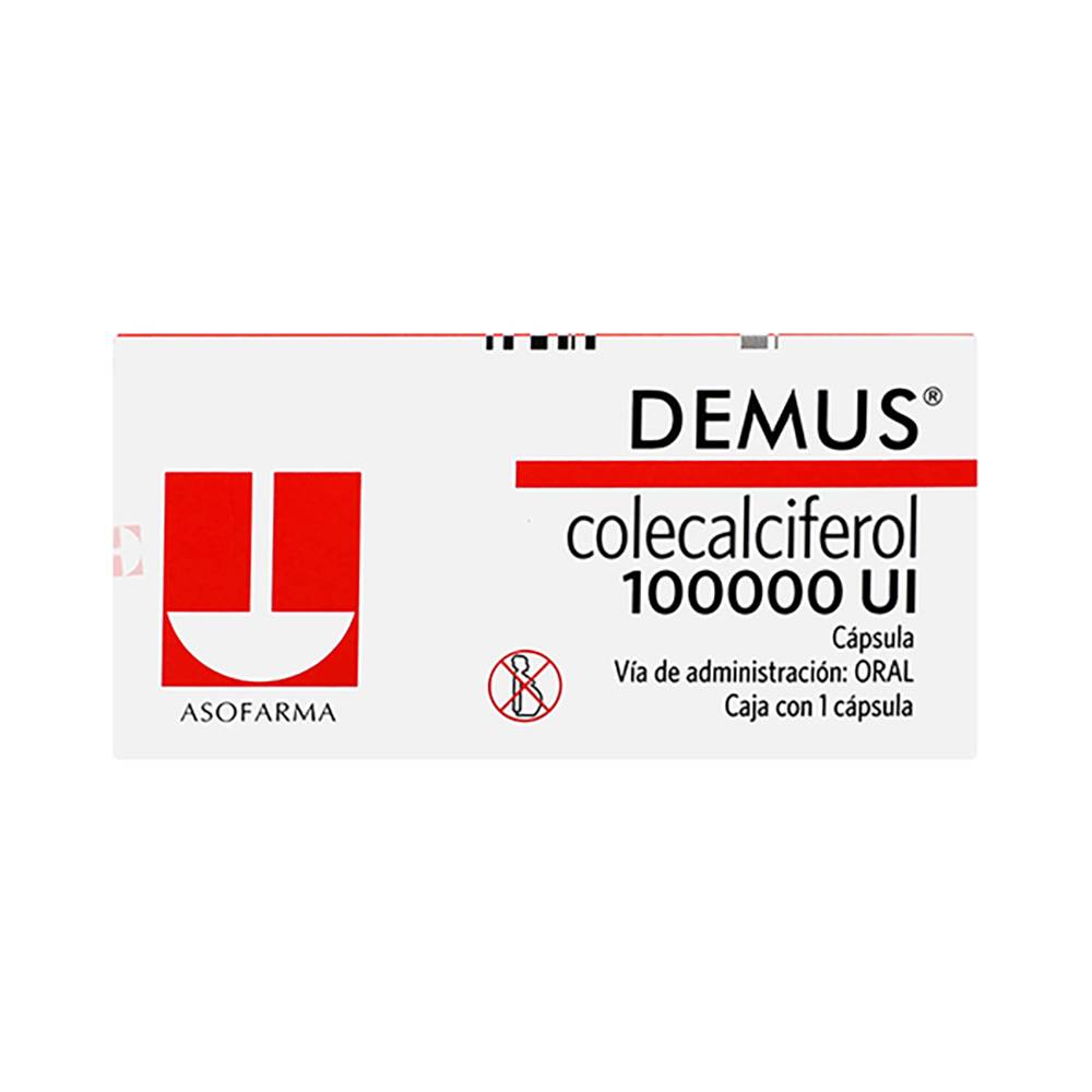 Asofarma demus colecalciferol cápsulas 100000 ui (1 pieza)