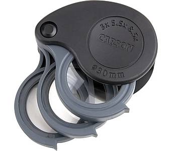 Carson TriView 3x/5.5x/8.5x Handheld Magnifier (TV-36)
