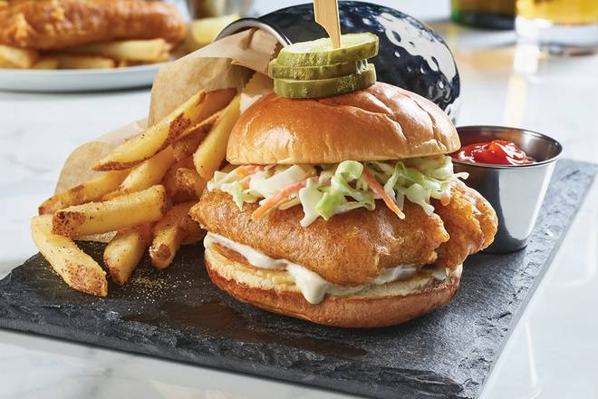 New! Beer Battered Fish Sandwich