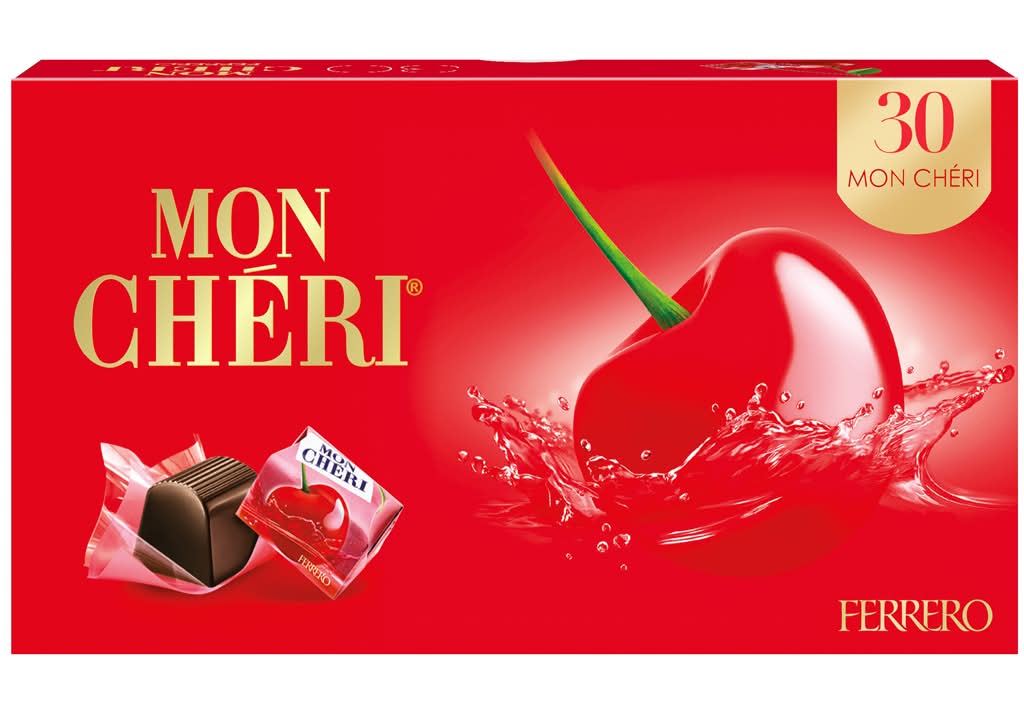 Mon Chéri - Bombons de Chocolate com Licor de Cereja, 315g