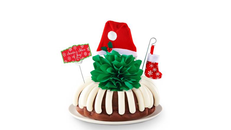 Santa's Slice of Joy 10" Decorated Bundt Cake