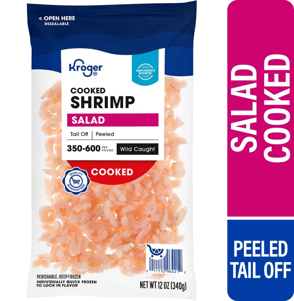 Kroger Wild Caught Cooked & Peeled Shrimp Salad (12 oz)
