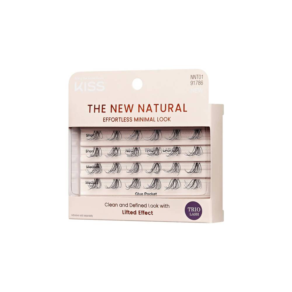 Kiss the New Natural False Trios Lash