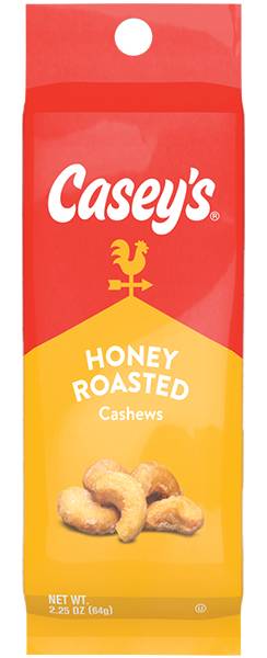 Casey's Honey Roasted Cashew Tube 2.25oz