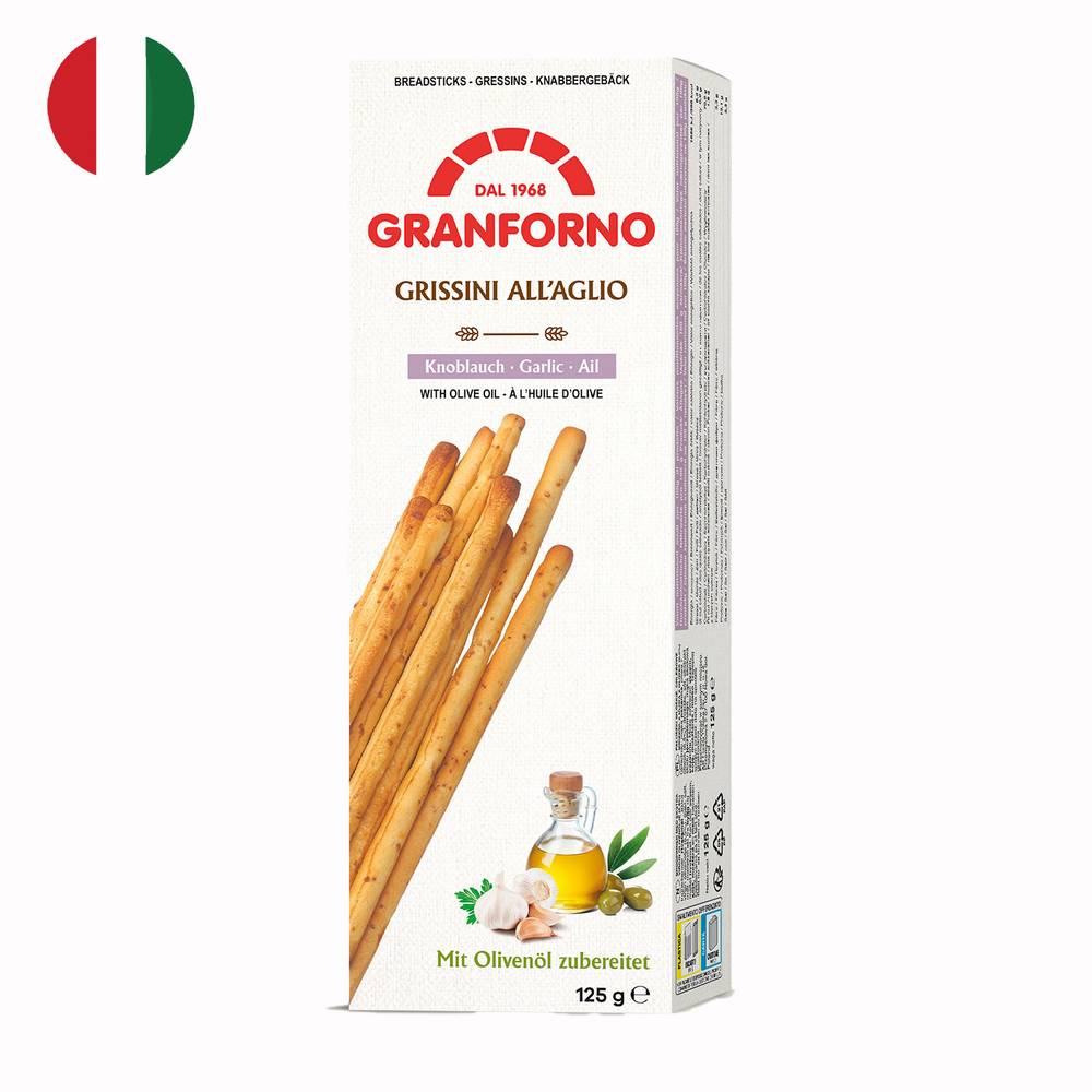 Granforno · Grissini sabor ajo (125 g)