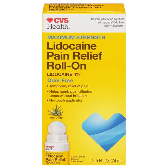 Cvs Health Maximum Strength Lidocaine Pain Relief Roll-On