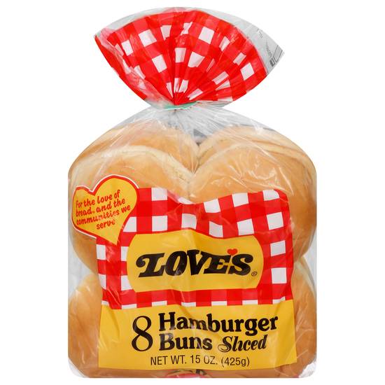 Love's Sliced Hamburger Buns