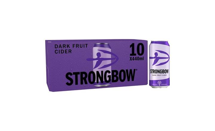 Strongbow Dark Fruit Cider 10 x 440ml Cans (379005)
