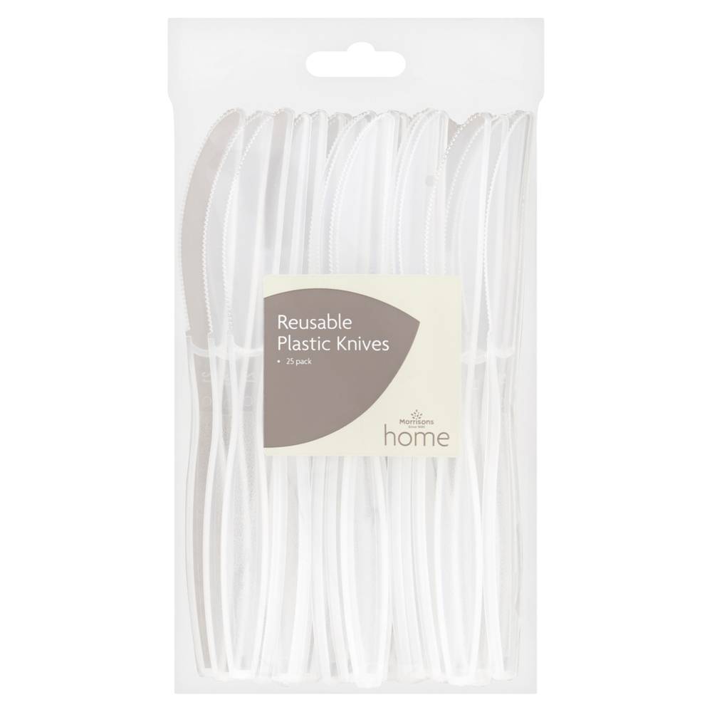 Morrisons Reusable Plastic Knives (25 pack)