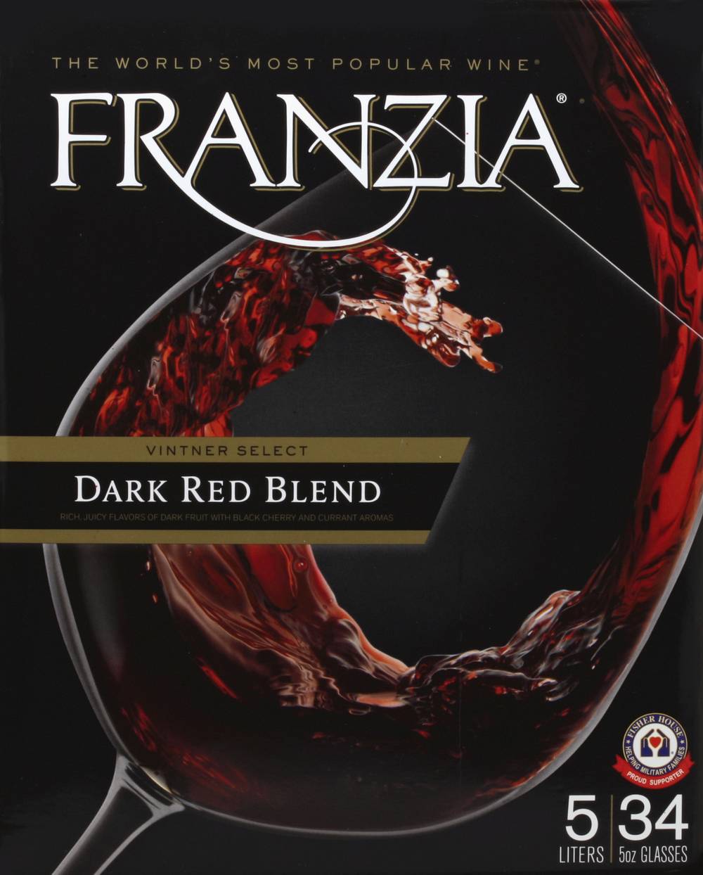 Franzia Vintner Select California Dark Red Blend Wine (5 L)