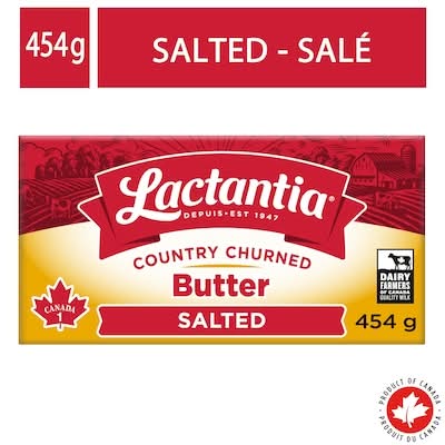 Lactantia beurre salé de campagne baratté - country churned salted butter