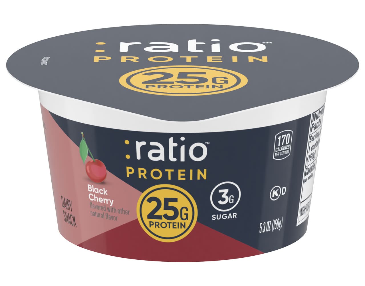 :ratio Yogurt Protein Cultured Dairy, Black Cherry (5.3 oz)