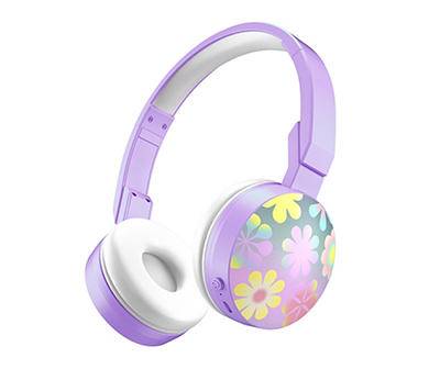 Pink Daisies Wireless Headphones