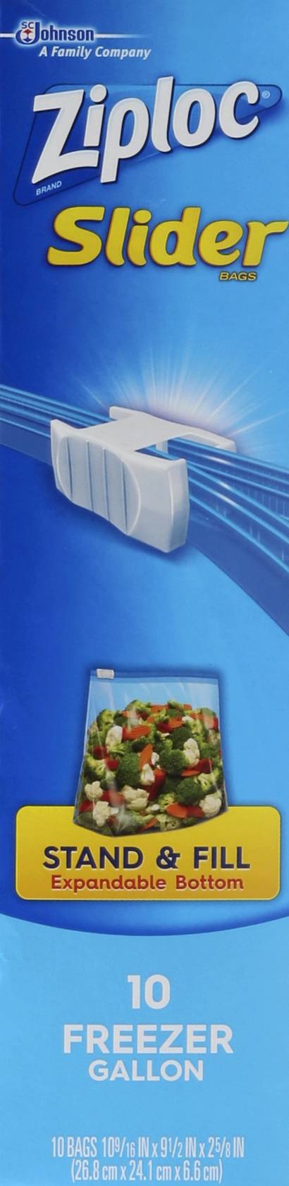 Ziploc Freezer Gallon Slider Bags