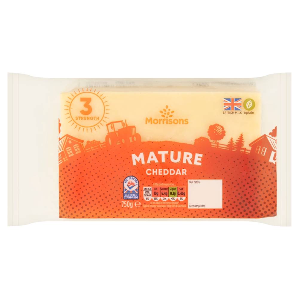 Morrisons Mature Cheddar Cheese (750g)