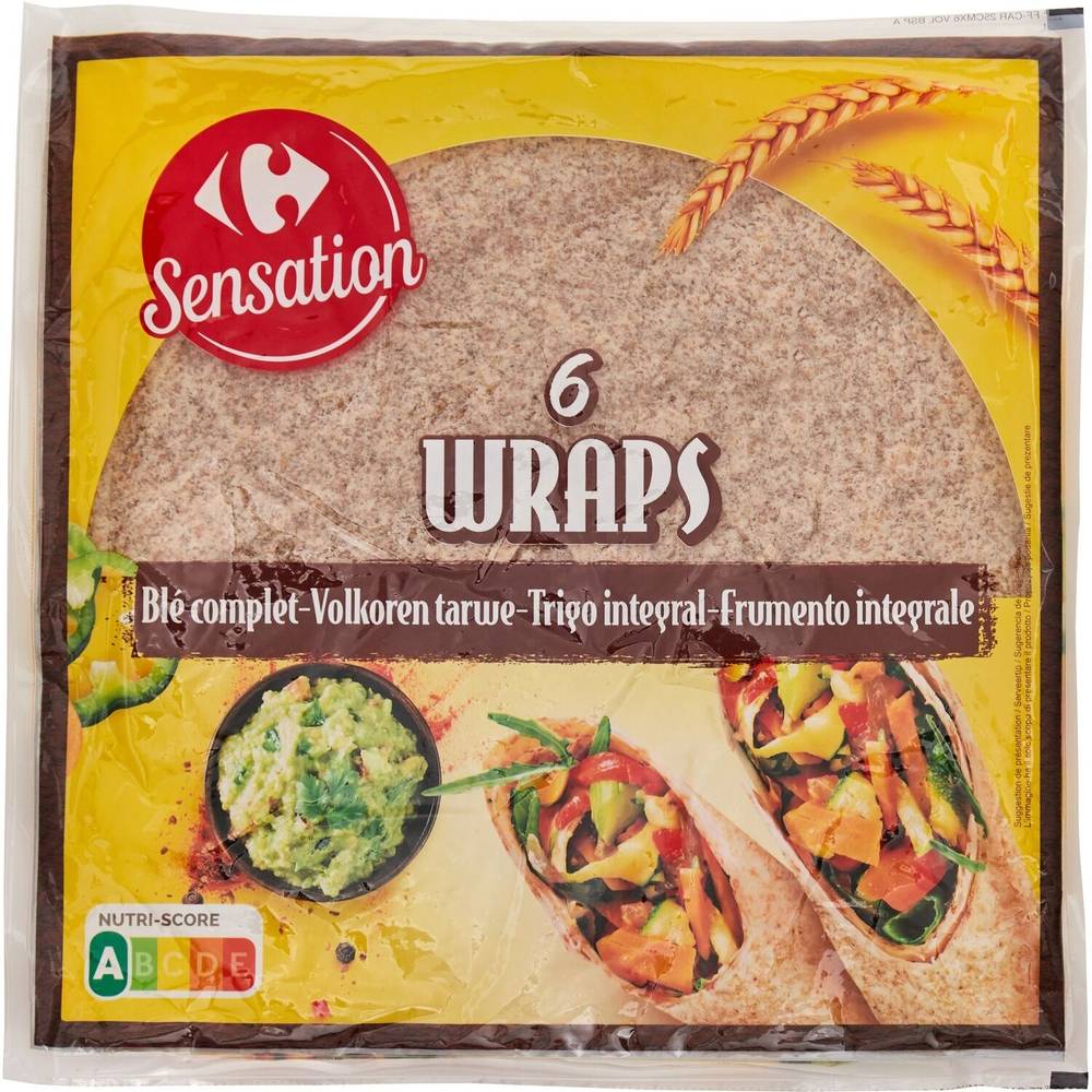 Carrefour Sensation - Wraps blé complet
