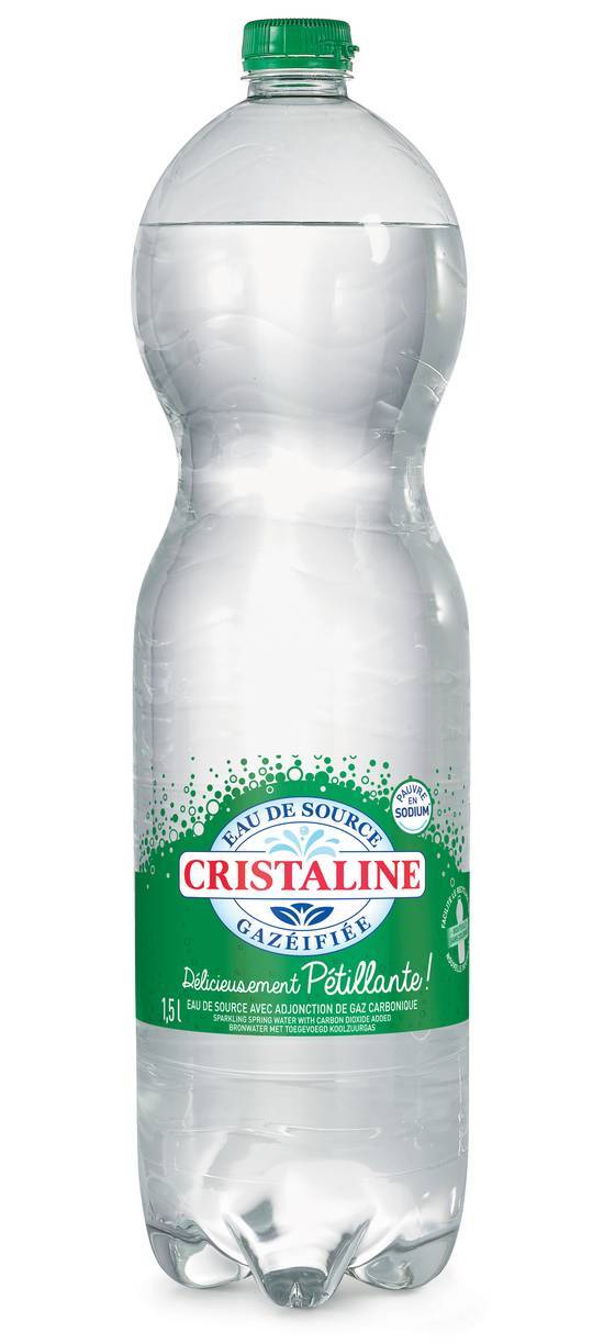 Cristaline eau de source pétillante (1.5 l)