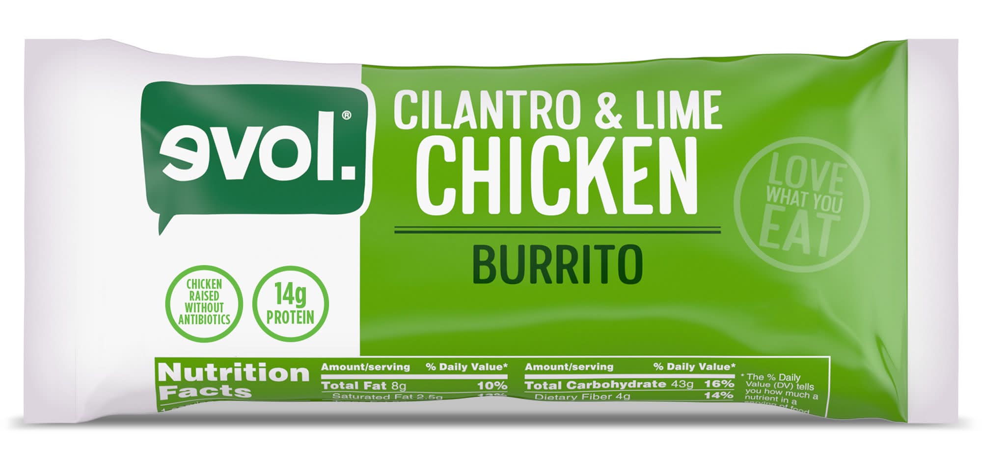Evol Cilantro Lime Chicken Burrito (6 oz)