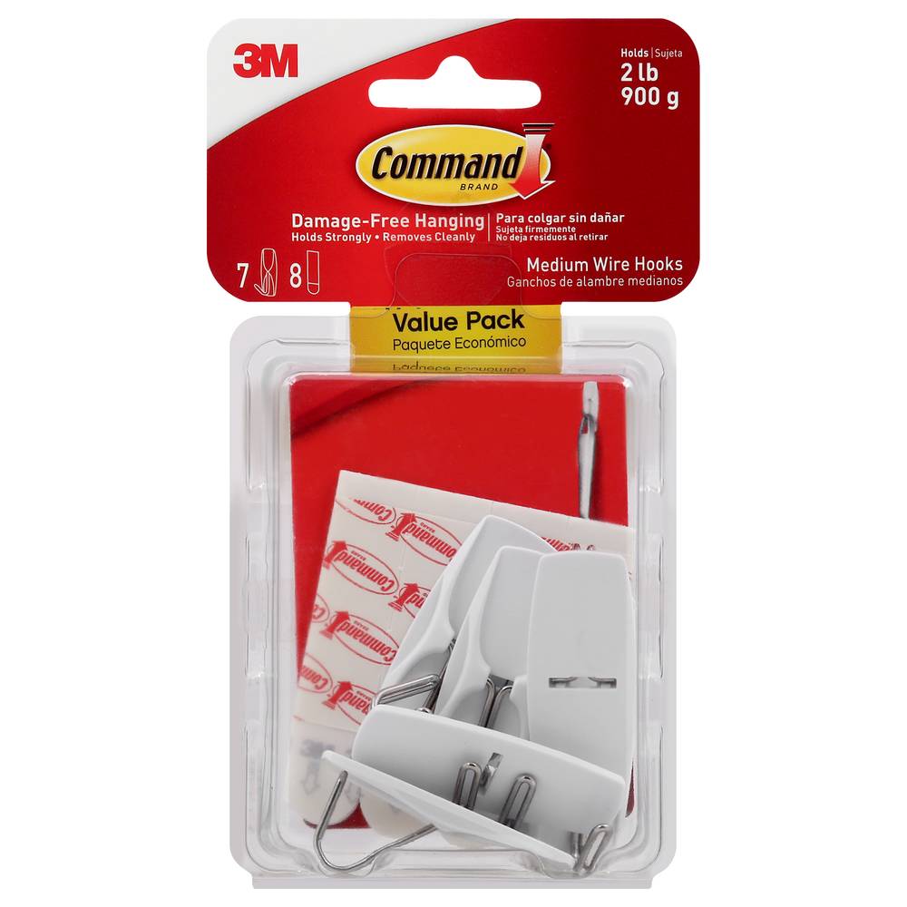 Command Wire Hooks, Medium