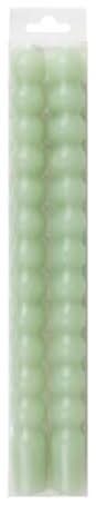 Ashland Unscented Bubble Taper Candles, 10 in, Light Green (2 ct)
