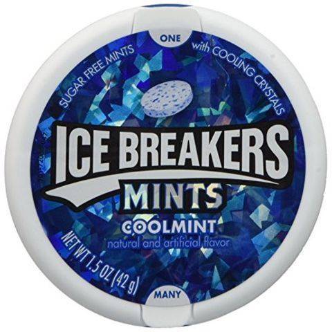 Ice Breakers Ice Cubes Mint Crystal Gum 3.24oz