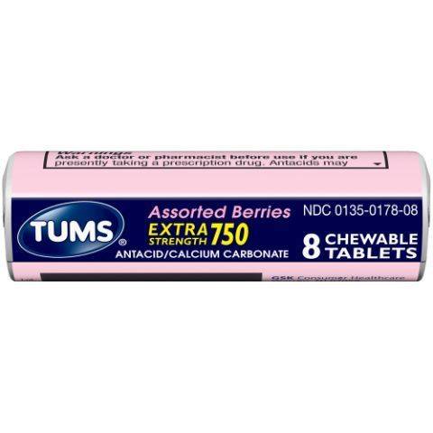 Tums Ex-Strength Assorted Berry Roll