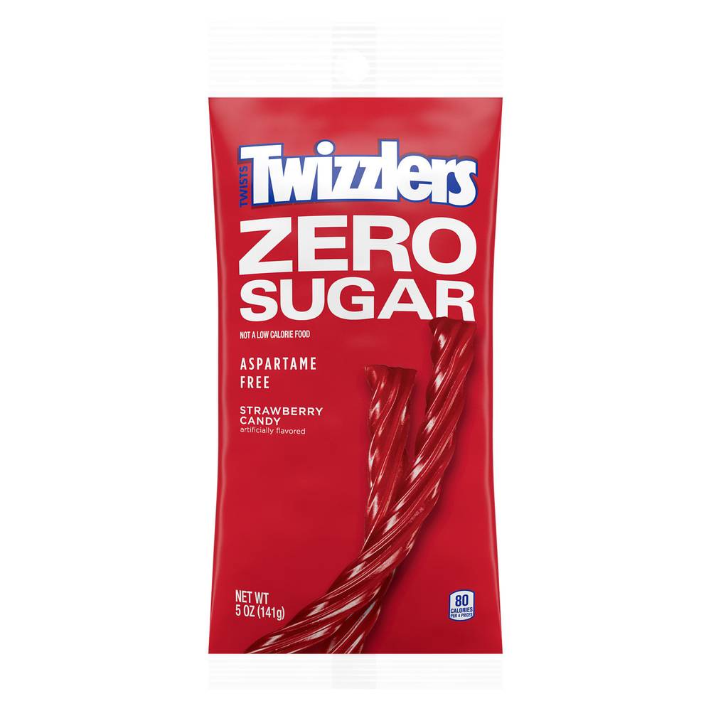 Twizzlers Zero Sugar Strawberry Twists Candy (5 oz)