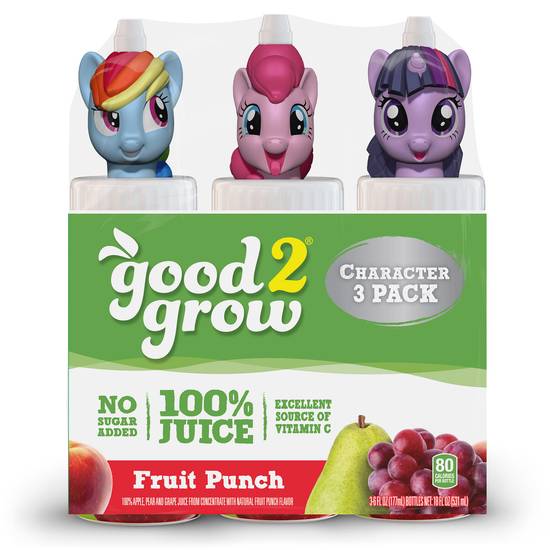 Order Good2Grow 100% Fruit Punch Juice Assorted Character Tops (3 ct) food online from Rite Aid store, Shawnee on bringmethat.com