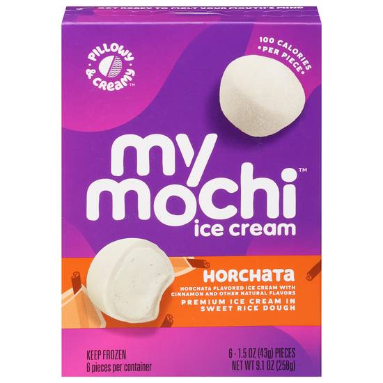 My/Mochi Horchata Ice Cream in Sweet Rice Dough (6 ct)