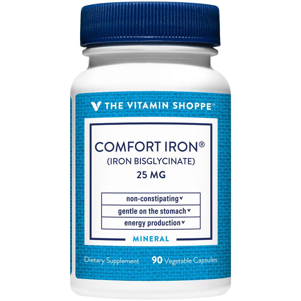 The Vitamin Shoppe Comfort Iron 25 mg Capsules