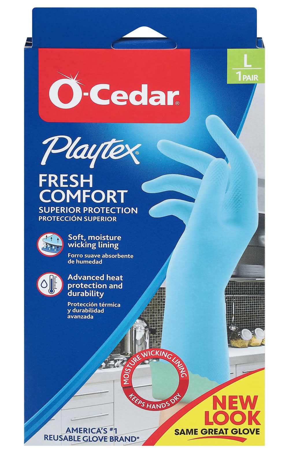 O-Cedar Playtex Fresh Comfort Large Gloves