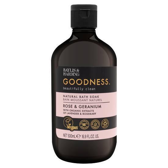 Baylis & Harding Goodness Rose & Geranium Natural Bath Soak