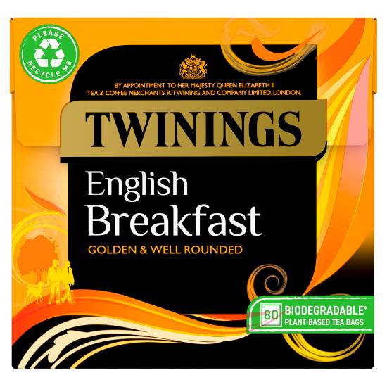 Twinings English Breakfast 80 Plant-Based Tea Bags 200g