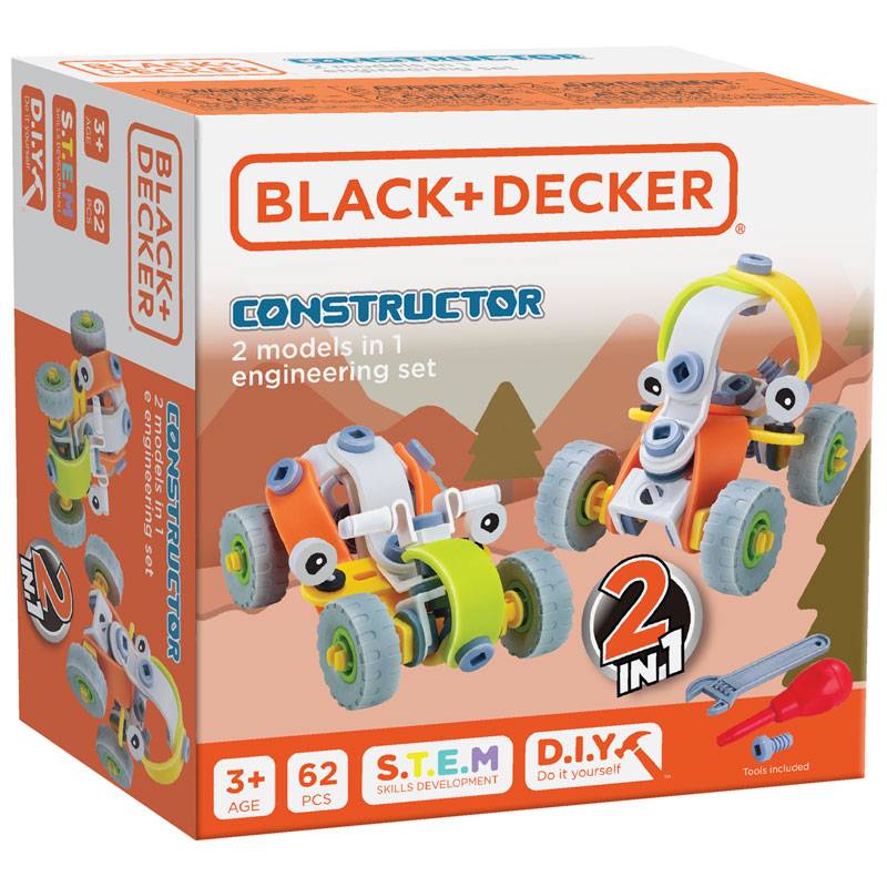 BLACK+DECKER Constructor 2 in 1 Engineering Set (62 ct)