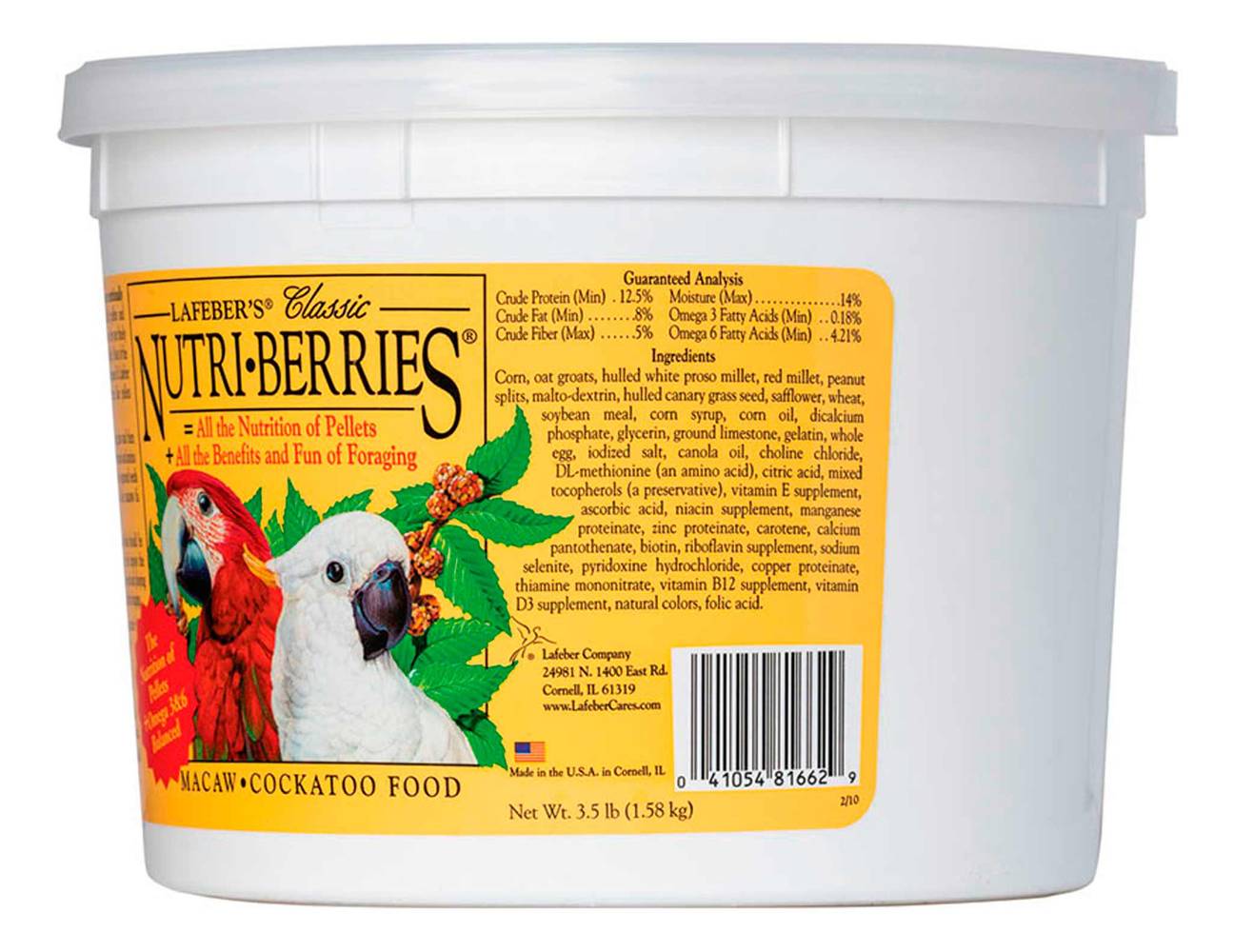 Lafeber's Nutri Berries Macaw and Cockatoo Food