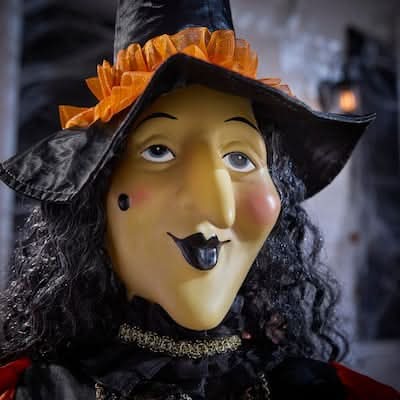 Home Accents Holiday Halloween Classics Witch With Spider Delivery