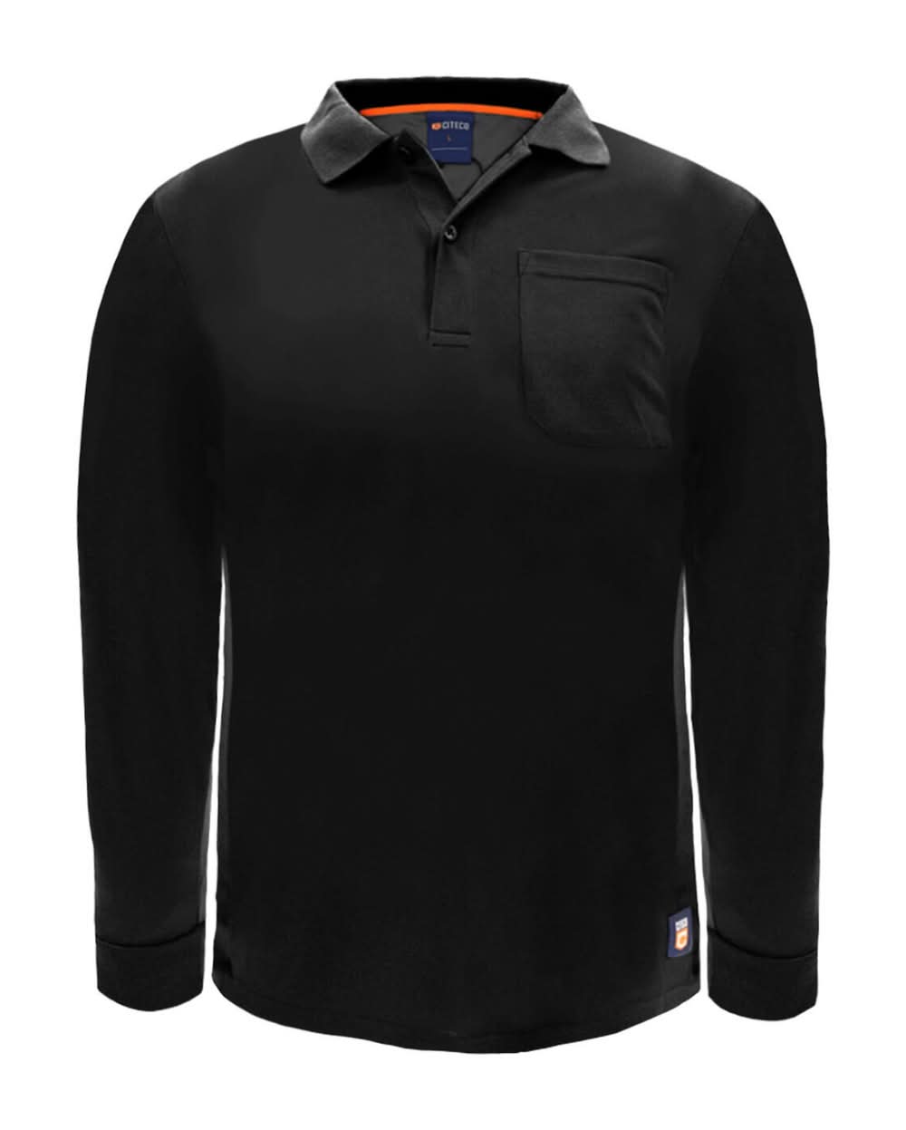 Citeco Black Dry Fit Short Long Polo - Large