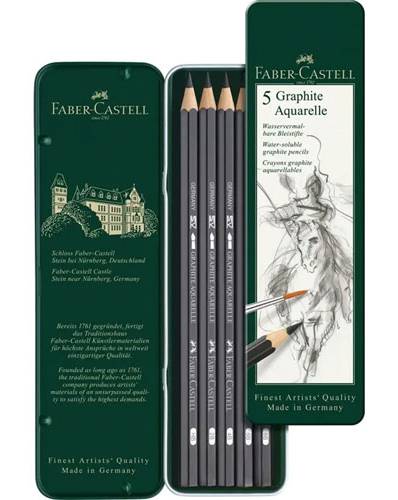 Faber-Castell · Lápices de grafito (5 un)