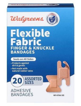 Walgreens Flexible Fabric Finger & Knuckle Adhesive Bandages