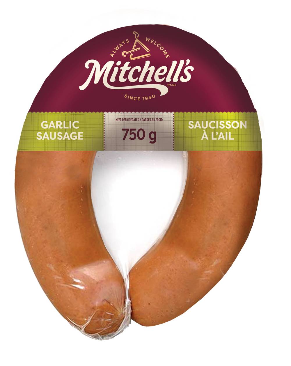 Mitchells Sausage Ring, Garlic (750 g)