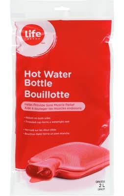Life Brand Hot Water Bottle 2 L, Red