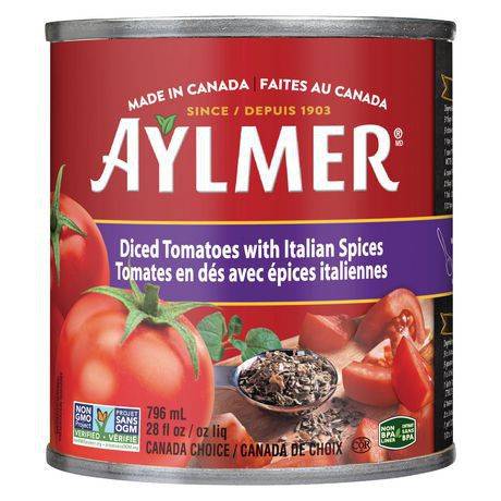 Aylmer tomates en dés avec épices italiennes (796 ml) - italian spiced diced tomatoes (796 ml)